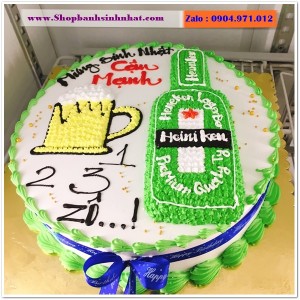 Bánh Sinh Nhật Hình Lon Bia Chai Rượu - LK15
